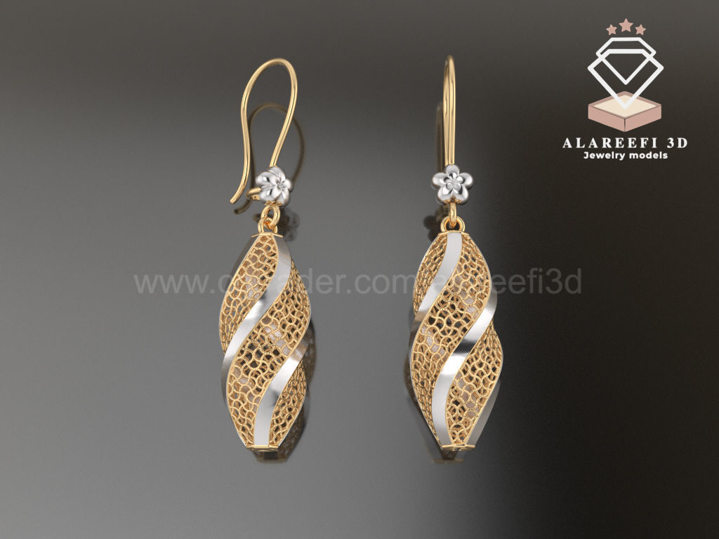 122 Turkish Earrings Exclusive for the first time 3D Model Collection_45