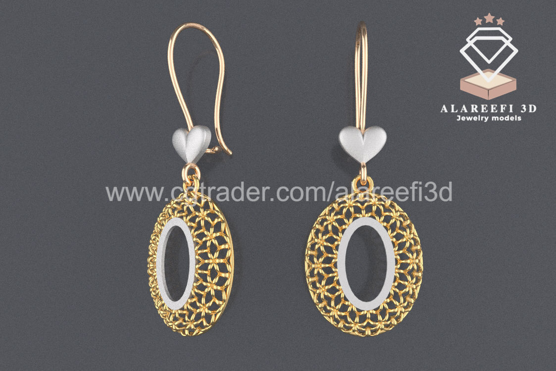 122 Turkish Earrings Exclusive for the first time 3D Model Collection_100