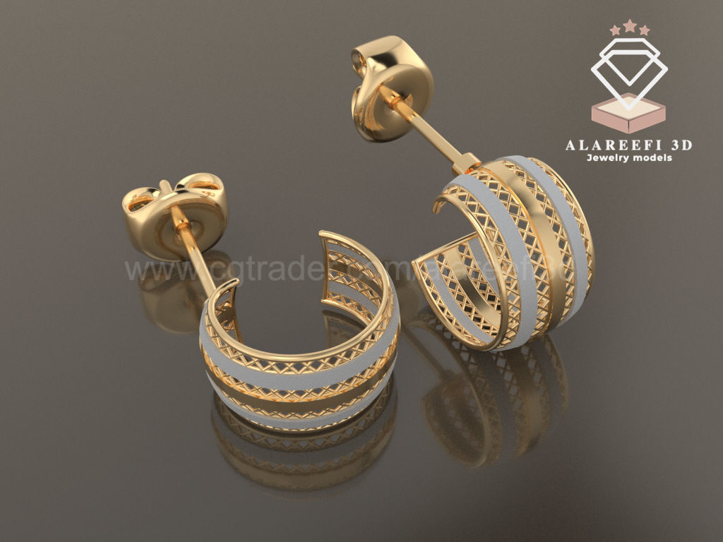 122 Turkish Earrings Exclusive for the first time 3D Model Collection_84