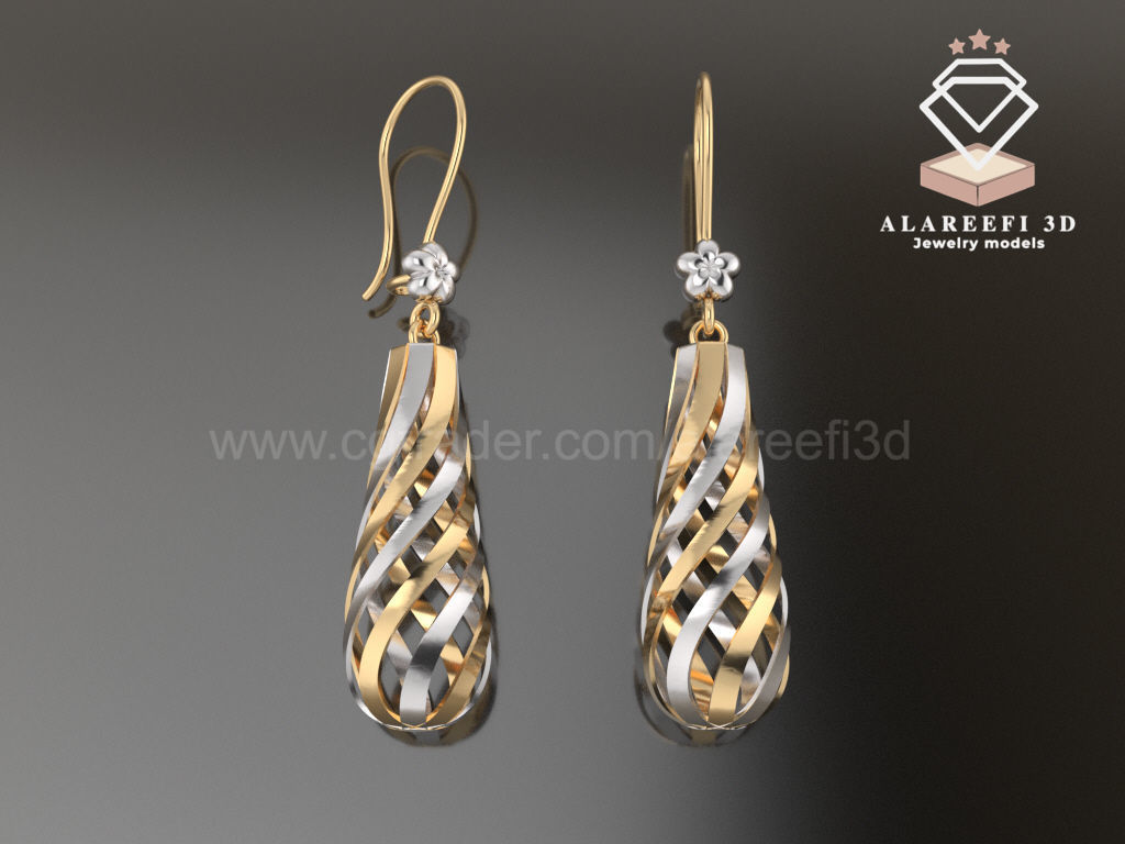 122 Turkish Earrings Exclusive for the first time 3D Model Collection_17