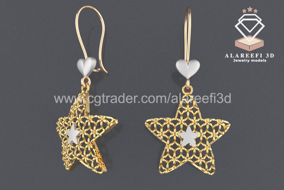 122 Turkish Earrings Exclusive for the first time 3D Model Collection_107