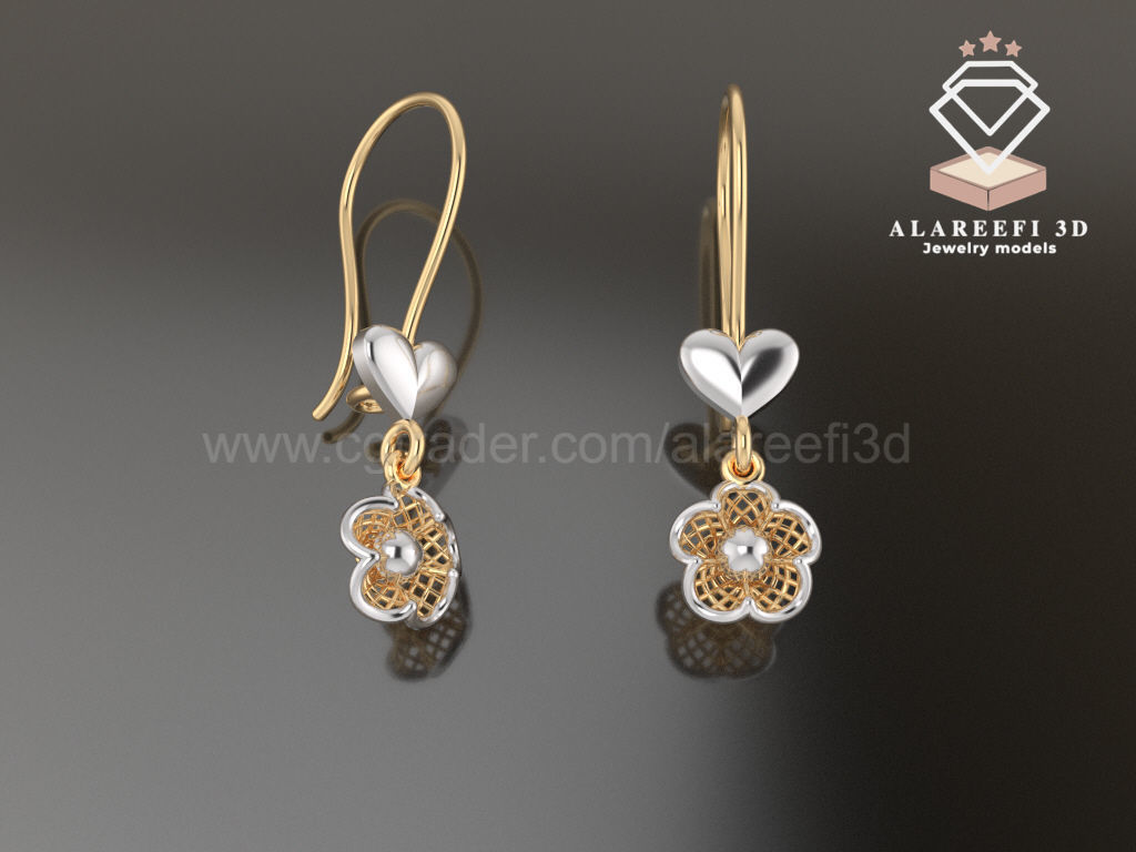 122 Turkish Earrings Exclusive for the first time 3D Model Collection_41