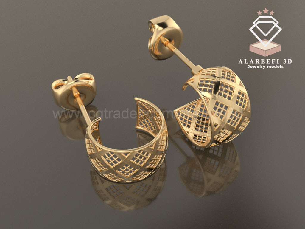 122 Turkish Earrings Exclusive for the first time 3D Model Collection_93