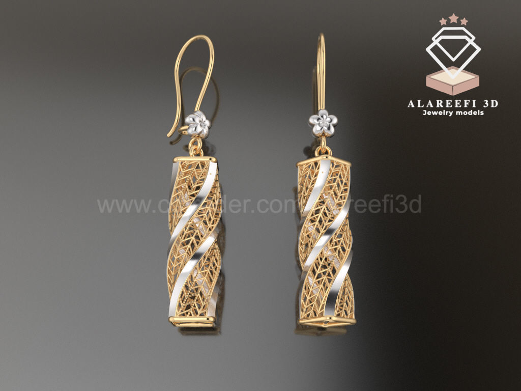 122 Turkish Earrings Exclusive for the first time 3D Model Collection_47