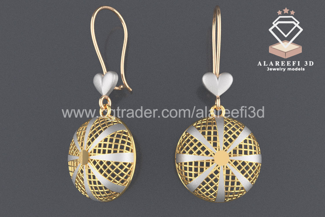 122 Turkish Earrings Exclusive for the first time 3D Model Collection_106
