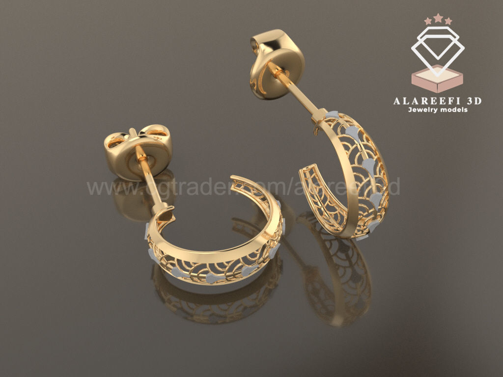 122 Turkish Earrings Exclusive for the first time 3D Model Collection_57