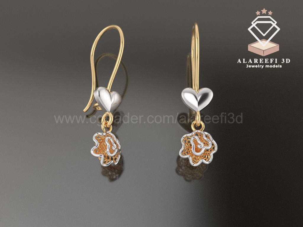 122 Turkish Earrings Exclusive for the first time 3D Model Collection_21