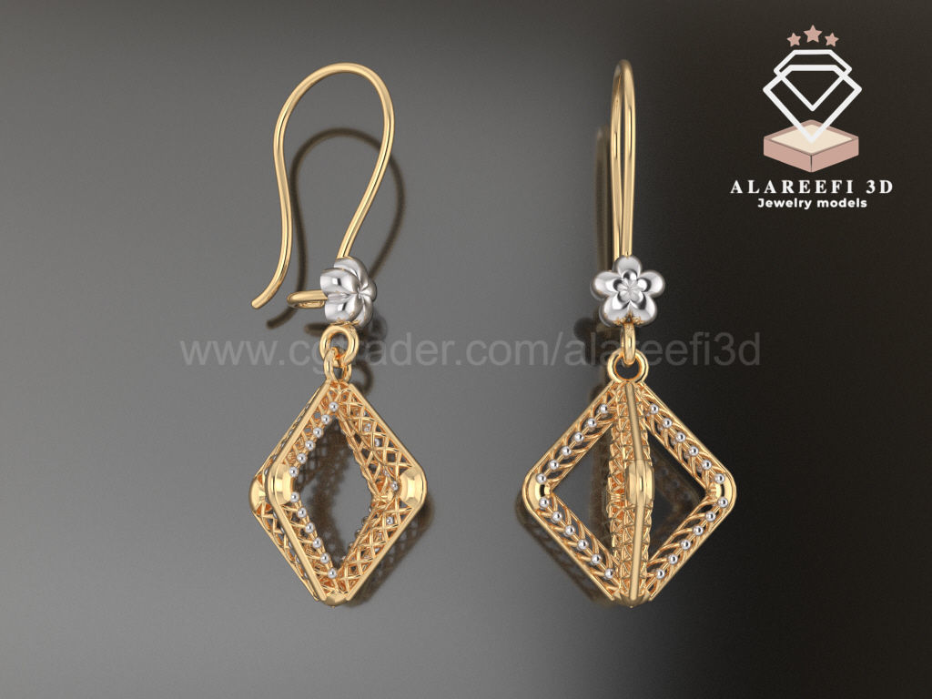 122 Turkish Earrings Exclusive for the first time 3D Model Collection_73
