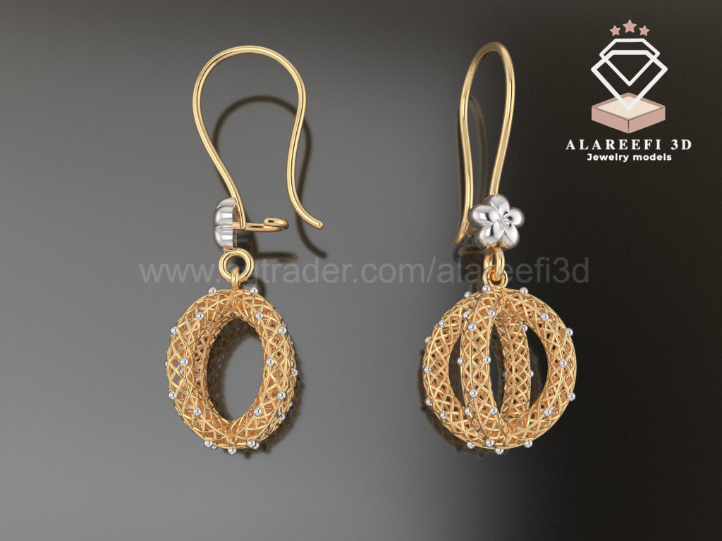 122 Turkish Earrings Exclusive for the first time 3D Model Collection_86