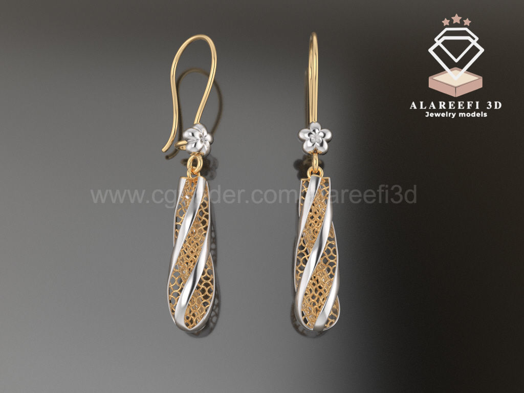 122 Turkish Earrings Exclusive for the first time 3D Model Collection_35
