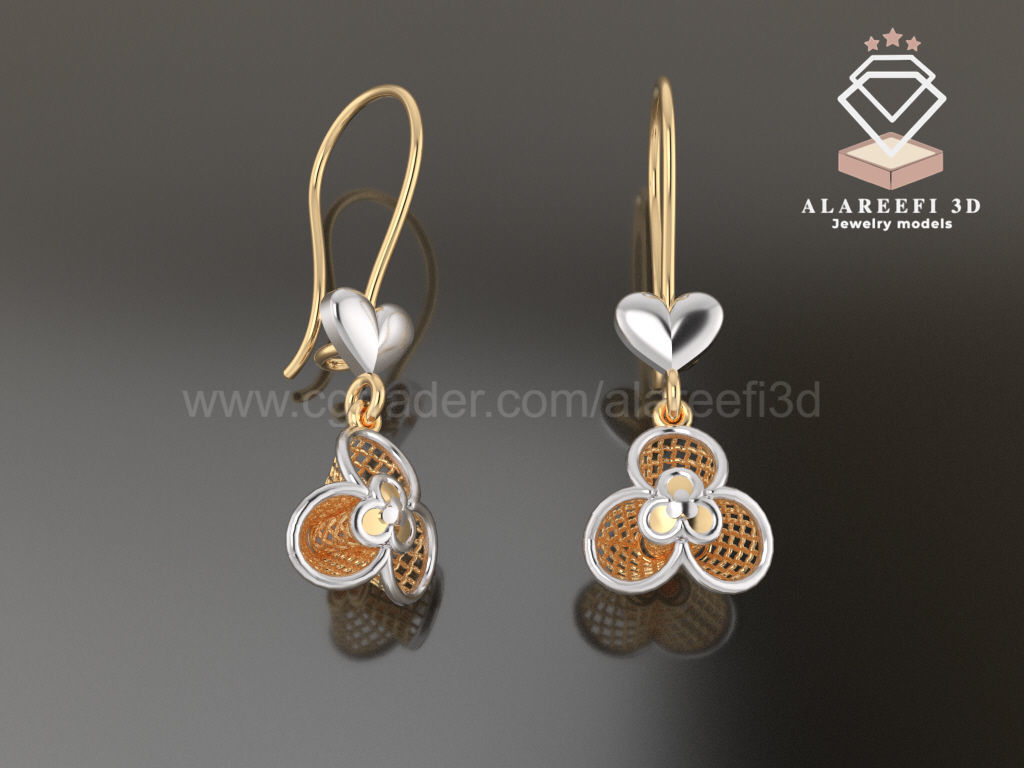 122 Turkish Earrings Exclusive for the first time 3D Model Collection_9