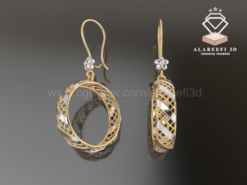 122 Turkish Earrings Exclusive for the first time 3D Model Collection_23
