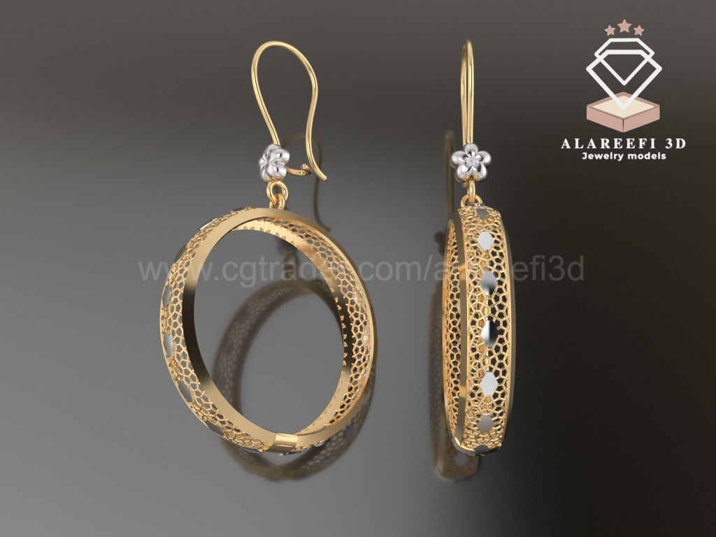 122 Turkish Earrings Exclusive for the first time 3D Model Collection_67