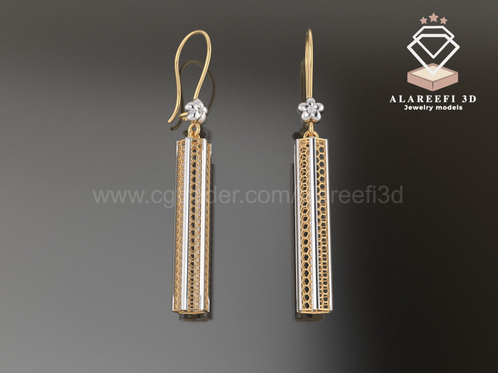 122 Turkish Earrings Exclusive for the first time 3D Model Collection_4