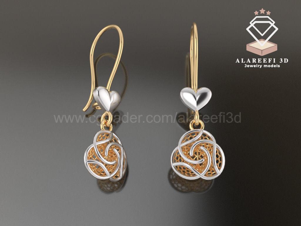 122 Turkish Earrings Exclusive for the first time 3D Model Collection_34