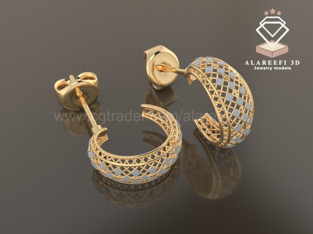 122 Turkish Earrings Exclusive for the first time 3D Model Collection_85