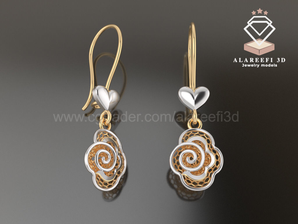 122 Turkish Earrings Exclusive for the first time 3D Model Collection_28