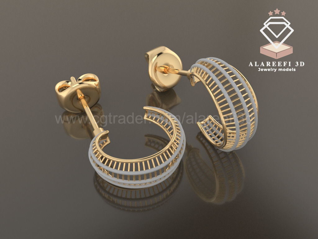 122 Turkish Earrings Exclusive for the first time 3D Model Collection_78