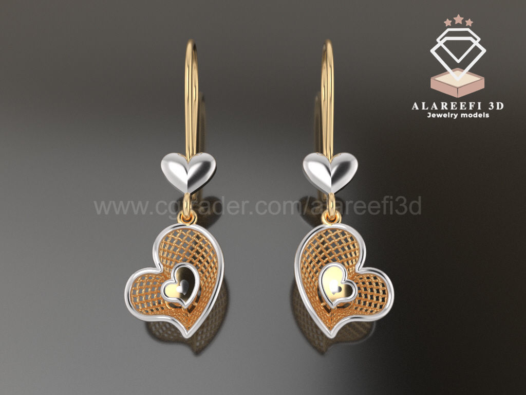122 Turkish Earrings Exclusive for the first time 3D Model Collection_44