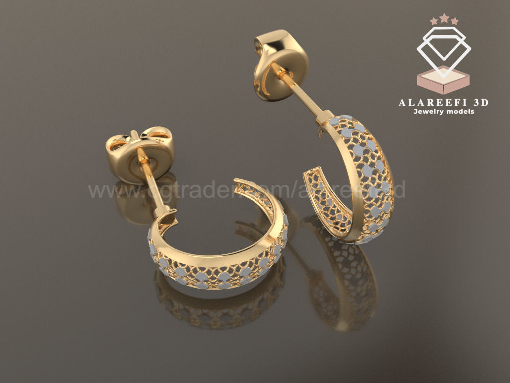 122 Turkish Earrings Exclusive for the first time 3D Model Collection_55