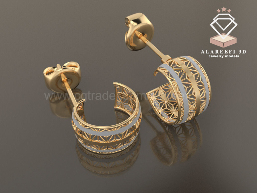 122 Turkish Earrings Exclusive for the first time 3D Model Collection_88