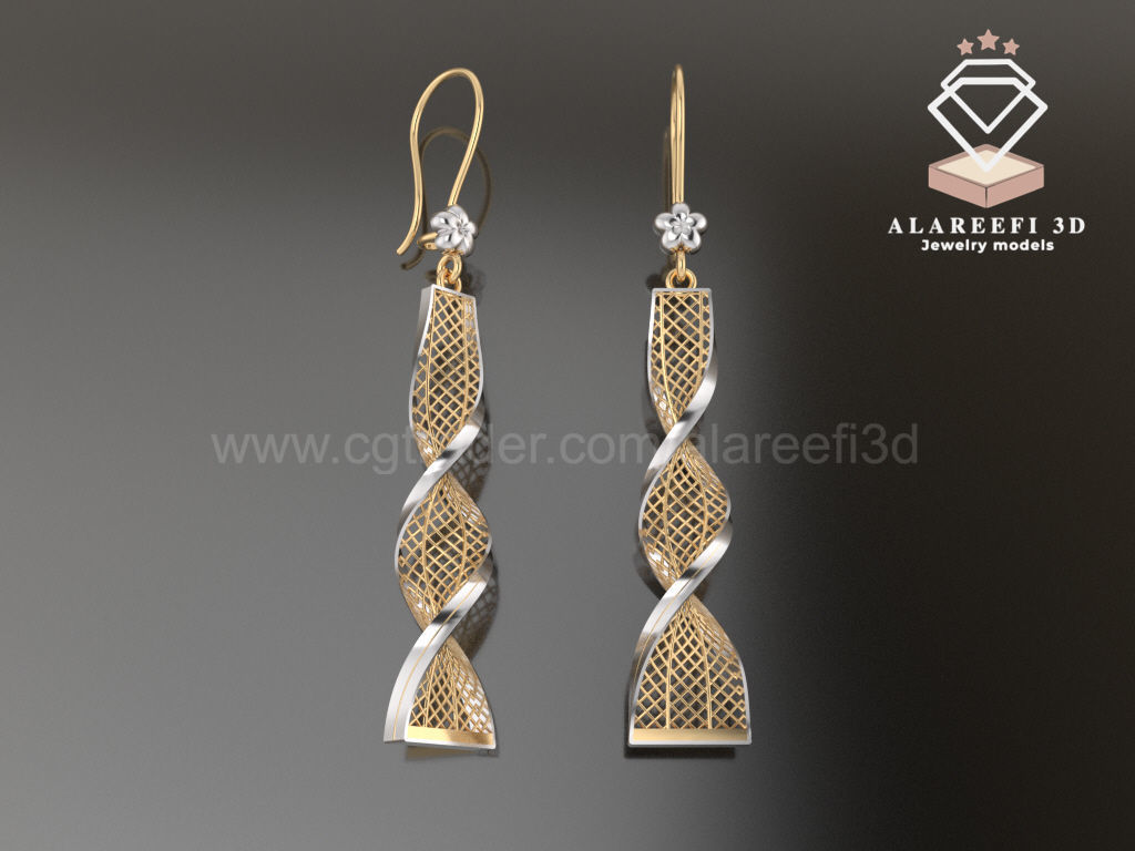 122 Turkish Earrings Exclusive for the first time 3D Model Collection_14