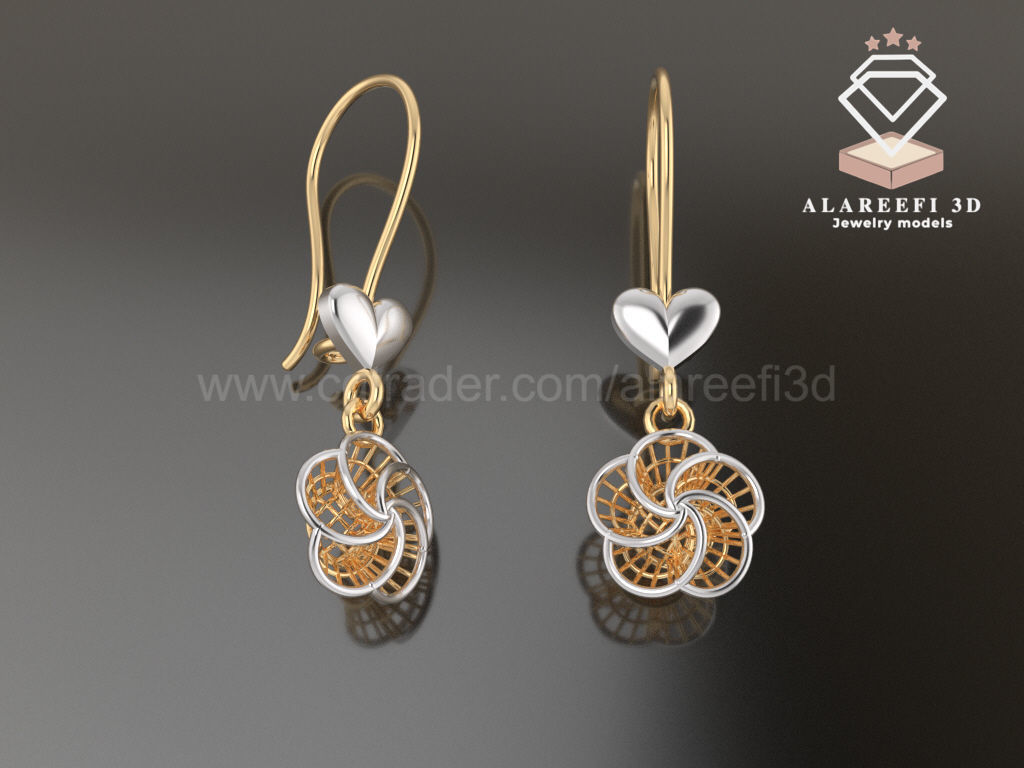 122 Turkish Earrings Exclusive for the first time 3D Model Collection_13