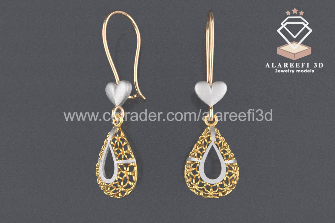 122 Turkish Earrings Exclusive for the first time 3D Model Collection_96