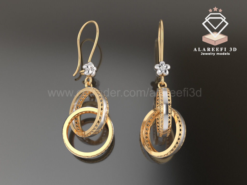 122 Turkish Earrings Exclusive for the first time 3D Model Collection_50