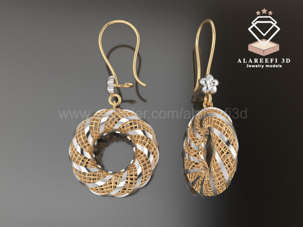 122 Turkish Earrings Exclusive for the first time 3D Model Collection_91