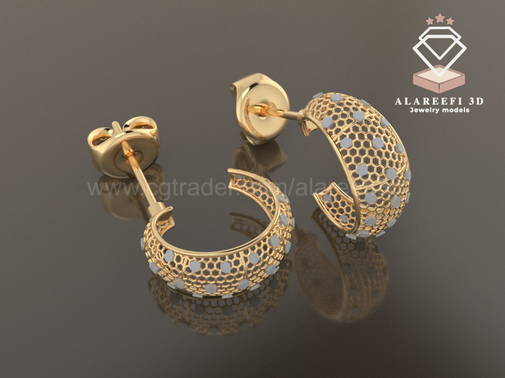 122 Turkish Earrings Exclusive for the first time 3D Model Collection_98