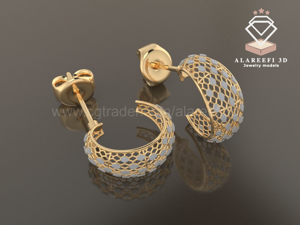 122 Turkish Earrings Exclusive for the first time 3D Model Collection_90