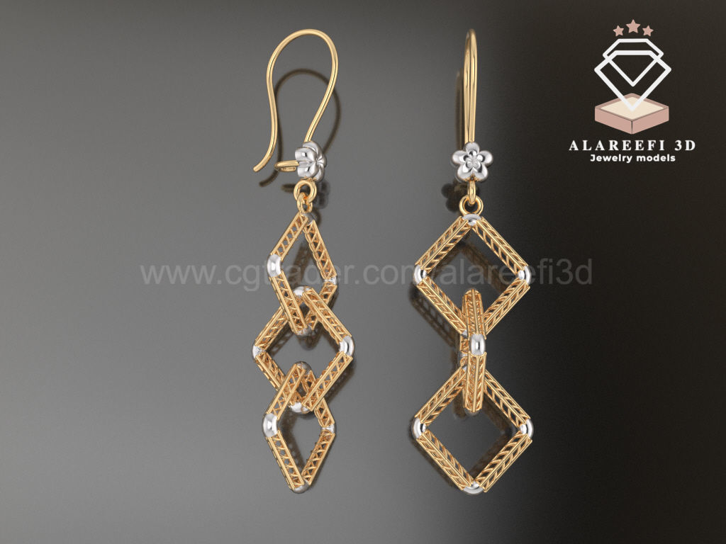 122 Turkish Earrings Exclusive for the first time 3D Model Collection_60