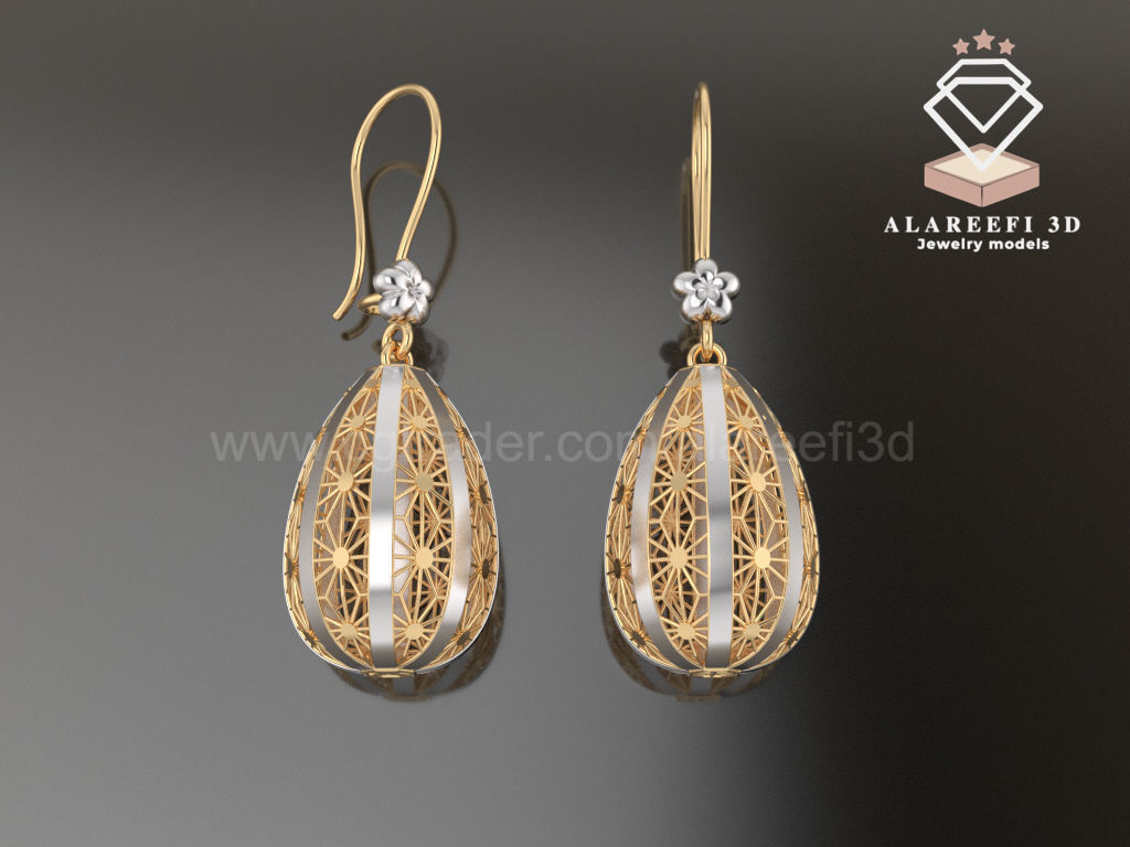 122 Turkish Earrings Exclusive for the first time 3D Model Collection_59