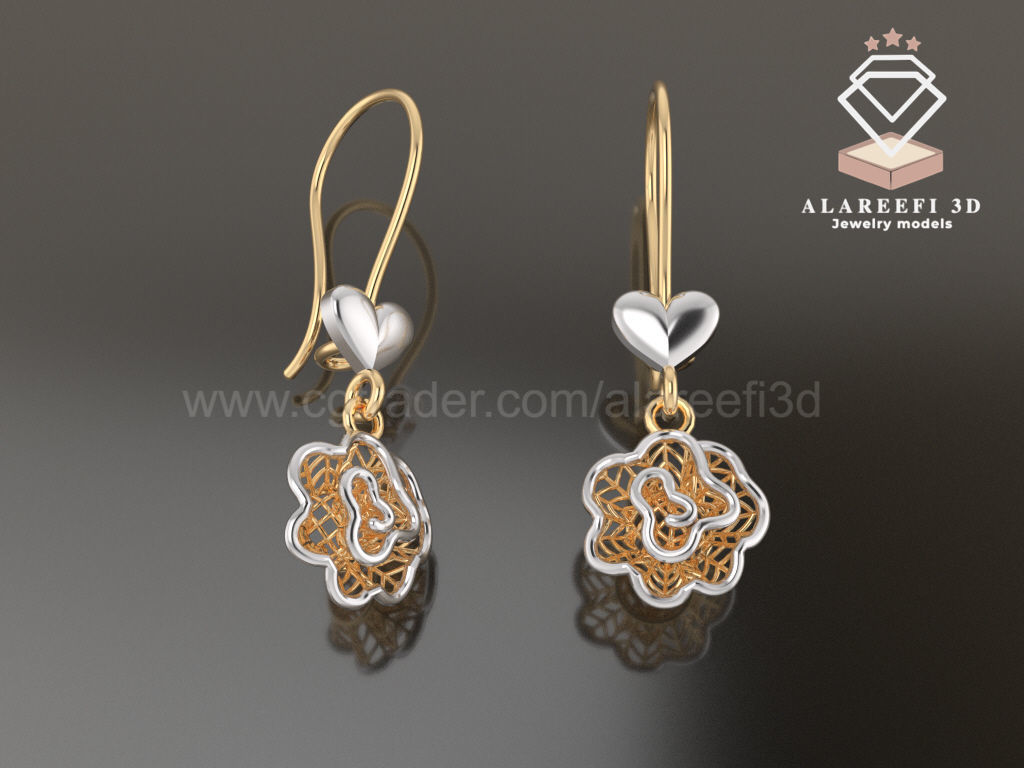 122 Turkish Earrings Exclusive for the first time 3D Model Collection_20