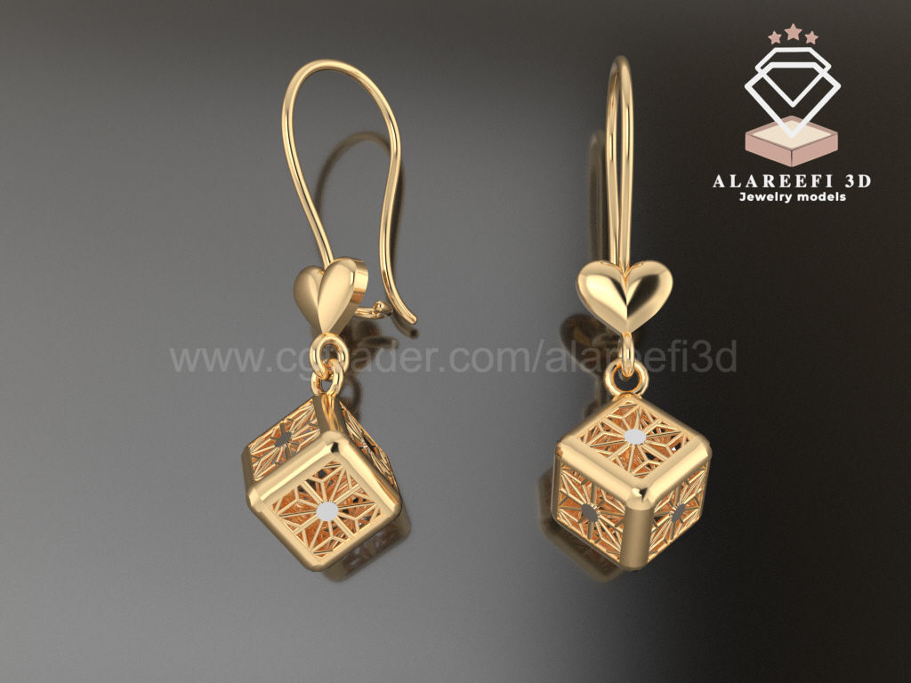 122 Turkish Earrings Exclusive for the first time 3D Model Collection_43