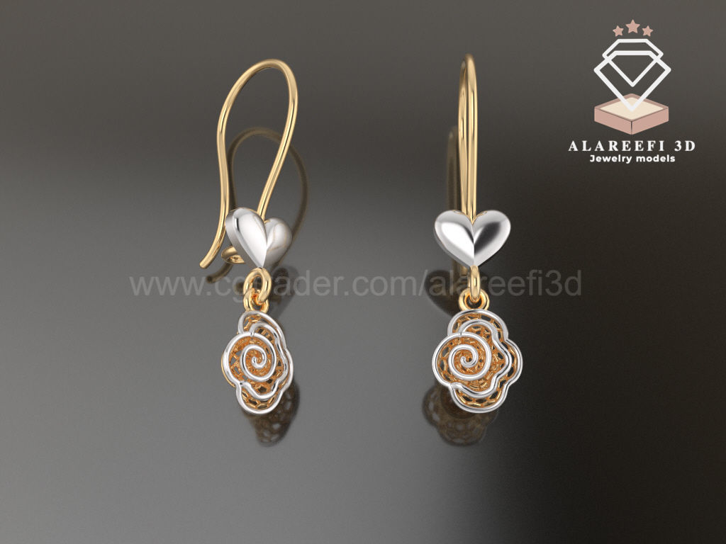 122 Turkish Earrings Exclusive for the first time 3D Model Collection_29