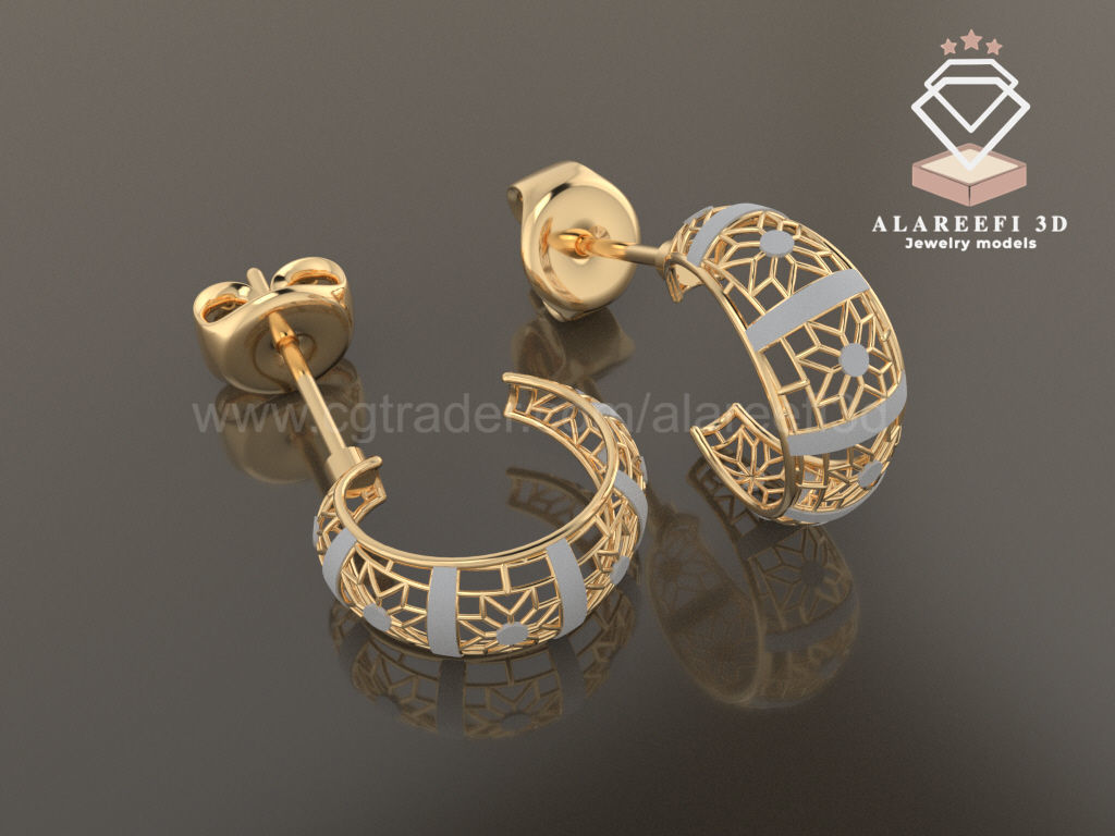 122 Turkish Earrings Exclusive for the first time 3D Model Collection_82