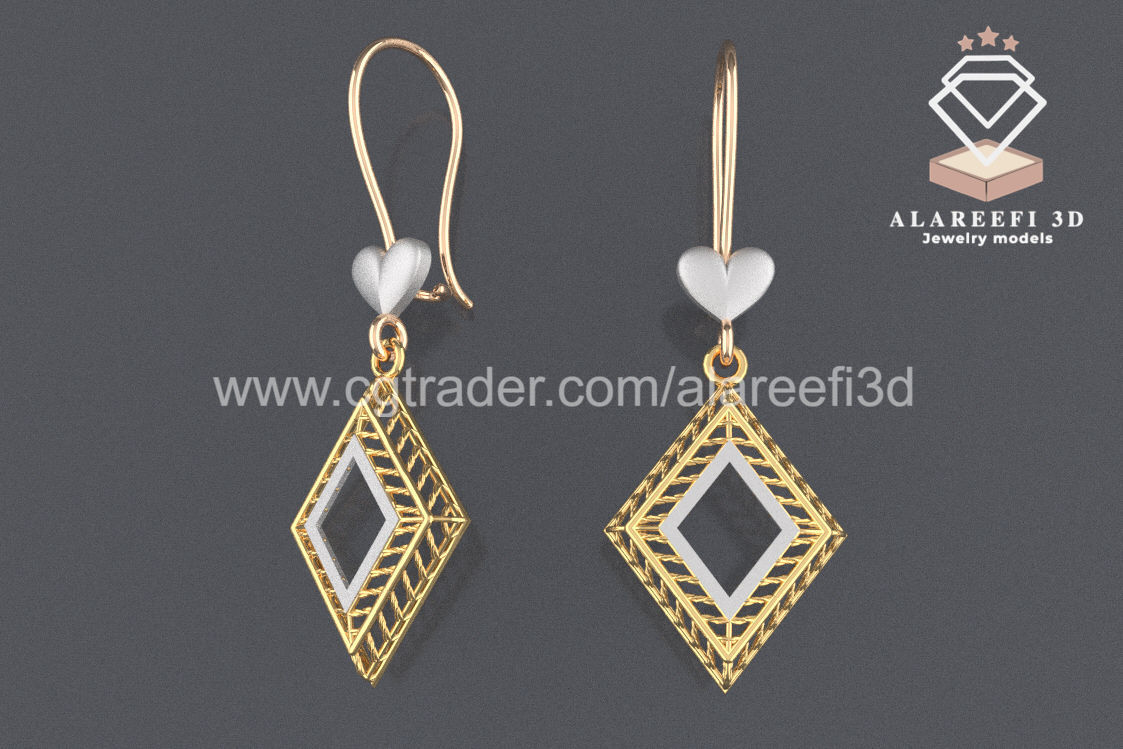 122 Turkish Earrings Exclusive for the first time 3D Model Collection_97