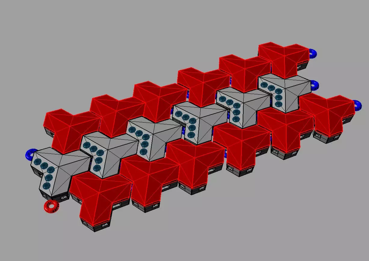 Bracelets Chain ARMOR 3D print model_0