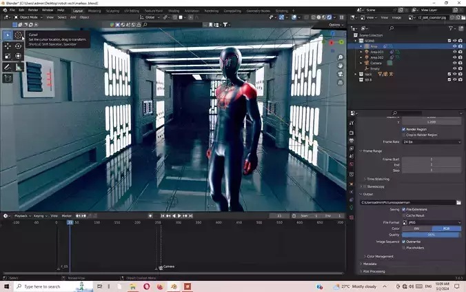 spider  man animated  like movie  fbx blender file  