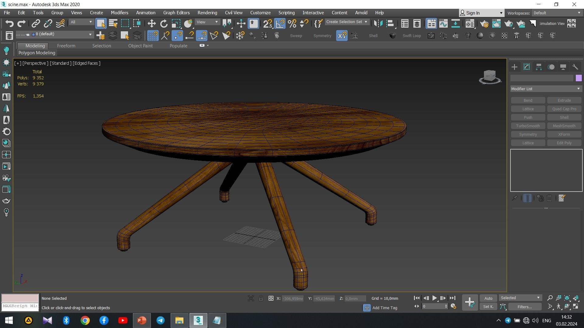 Wagner W-TABLE Low-poly 3D model_6