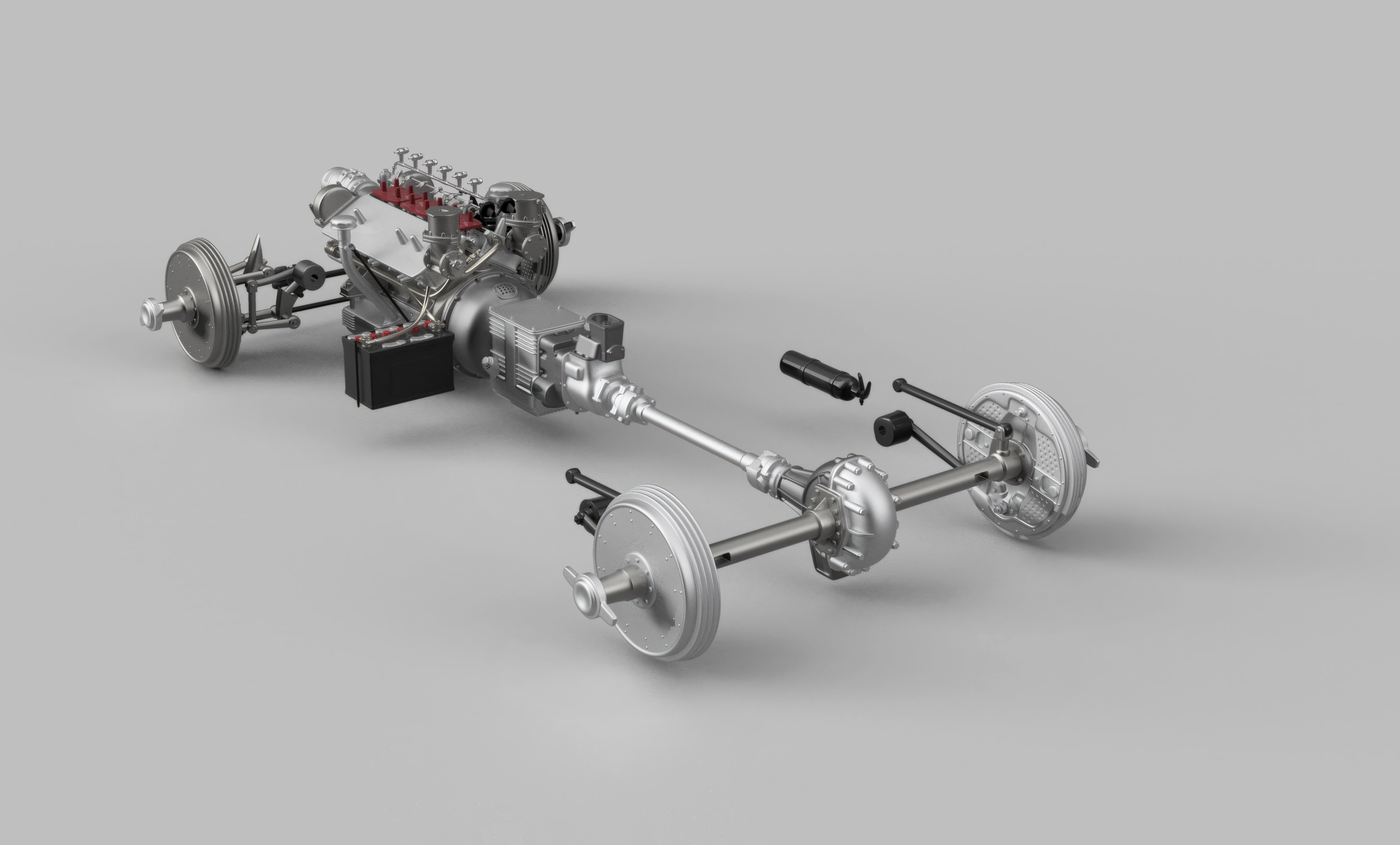 Ferrari 625 TRC 3D Printable - Car Kit BundlePack 3D Model Collection_36