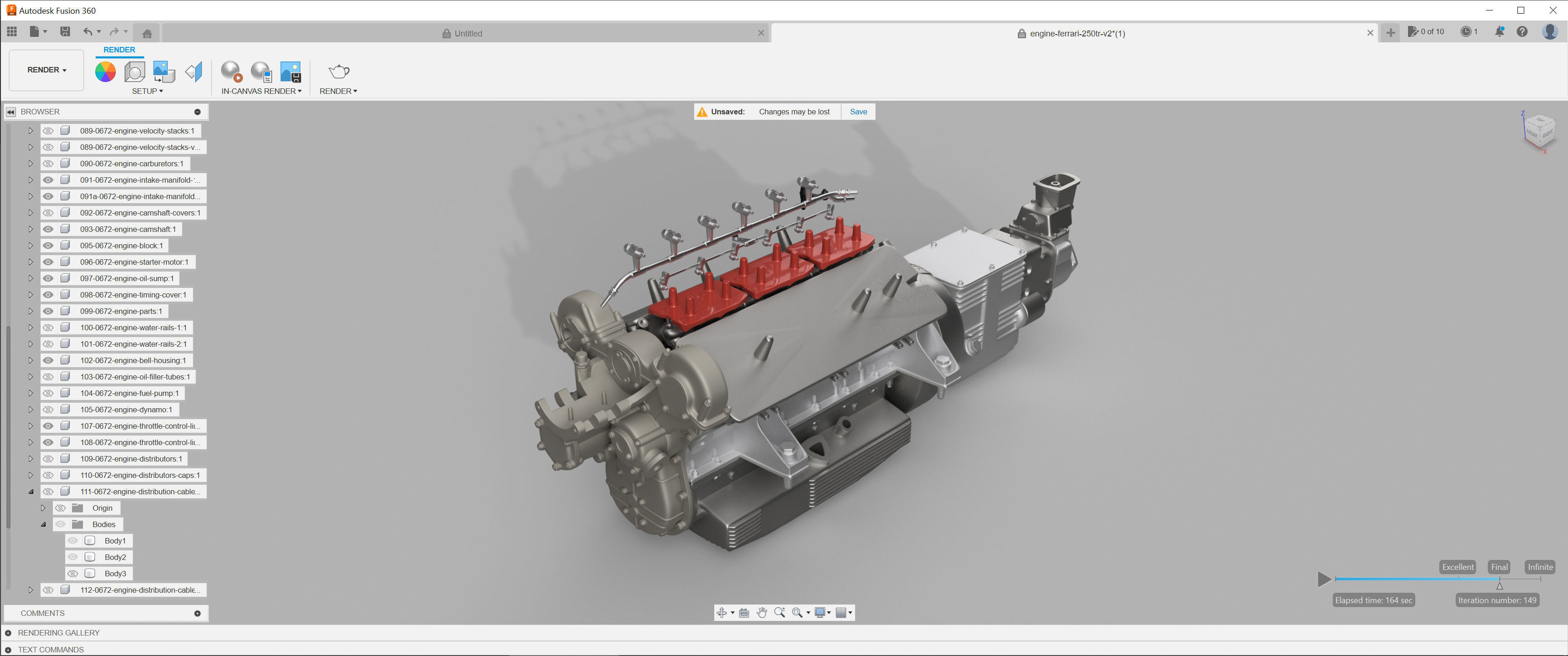 Ferrari 625 TRC 3D Printable - Car Kit BundlePack 3D Model Collection_21