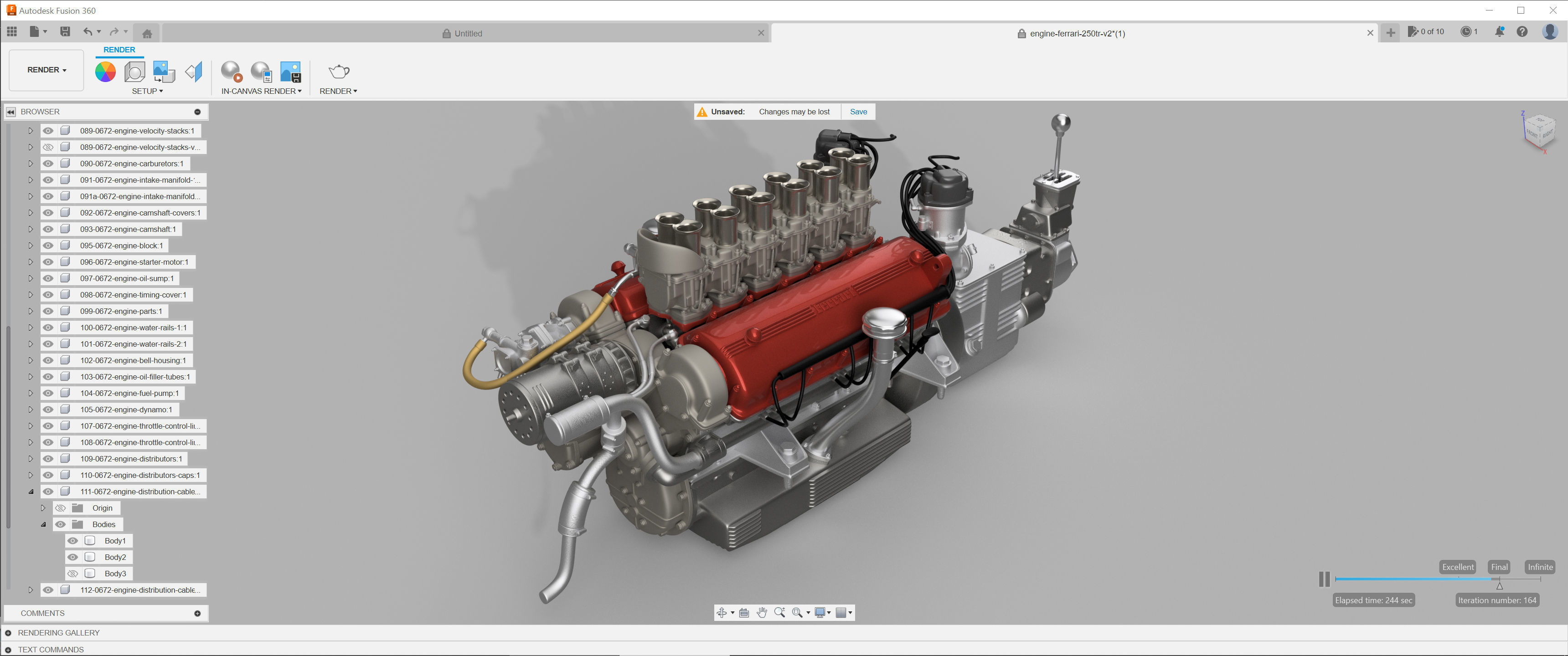 Ferrari 625 TRC 3D Printable - Car Kit BundlePack 3D Model Collection_19