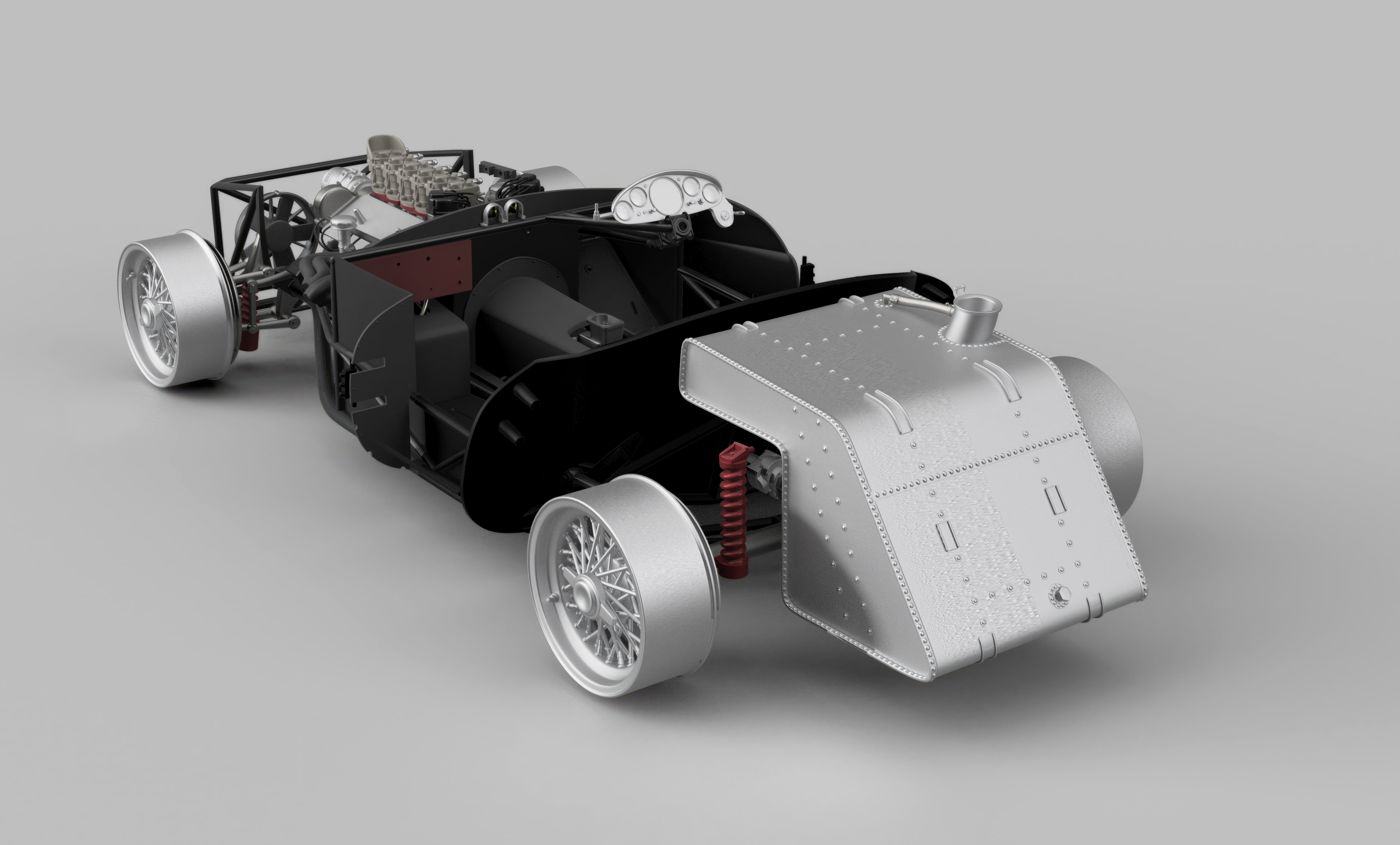 Ferrari 625 TRC 3D Printable - Car Kit BundlePack 3D Model Collection_35