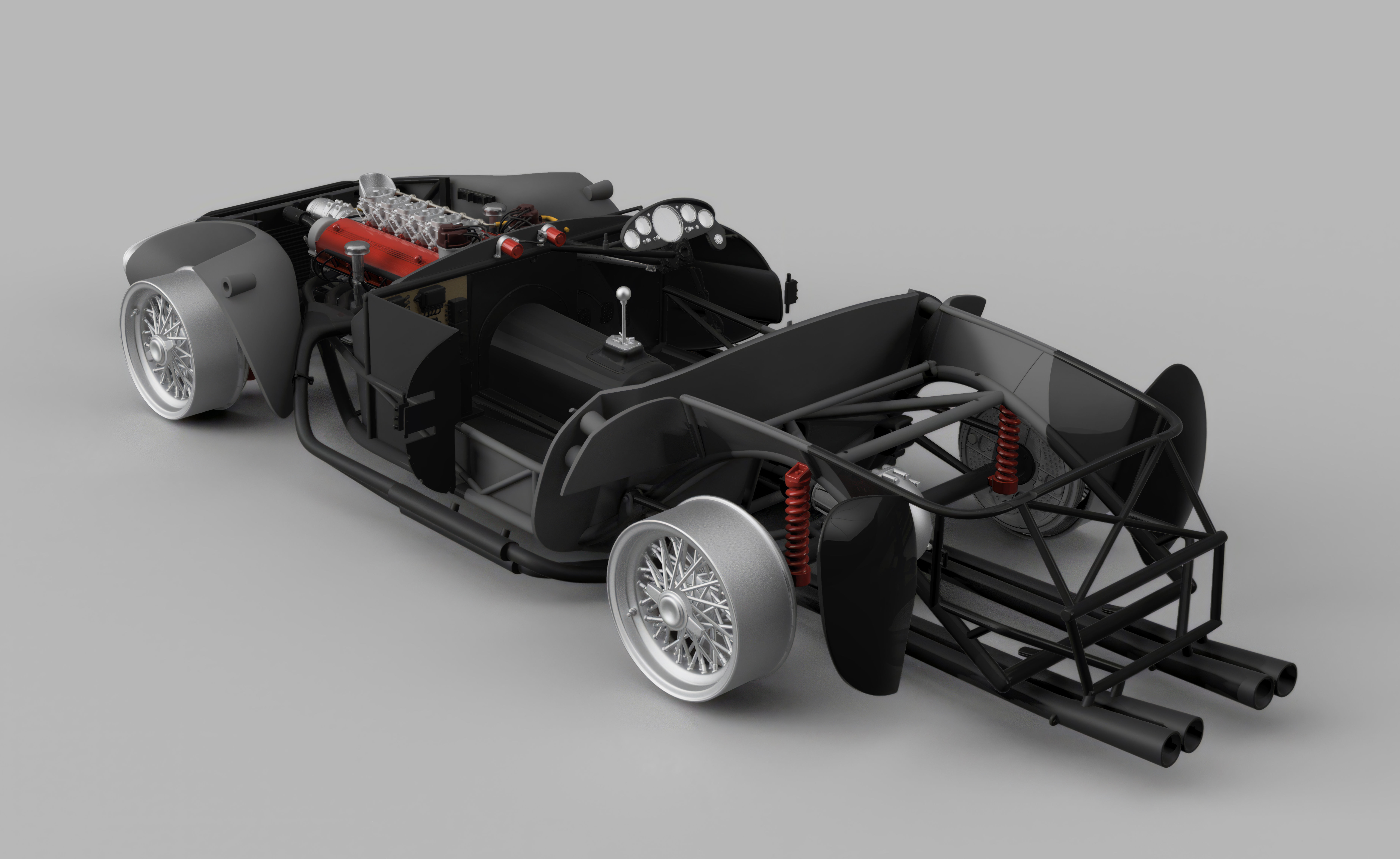 Ferrari 625 TRC 3D Printable - Car Kit BundlePack 3D Model Collection_52