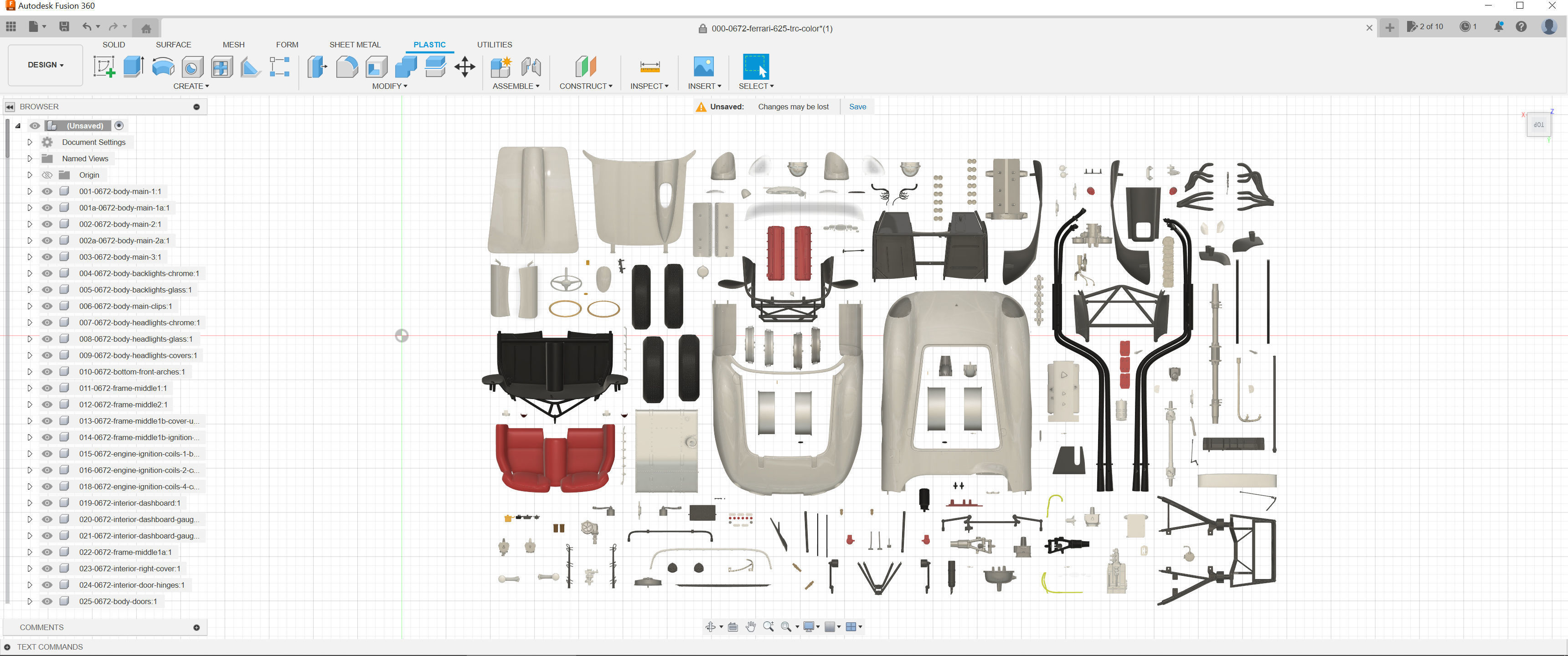 Ferrari 625 TRC 3D Printable - Car Kit BundlePack 3D Model Collection_30