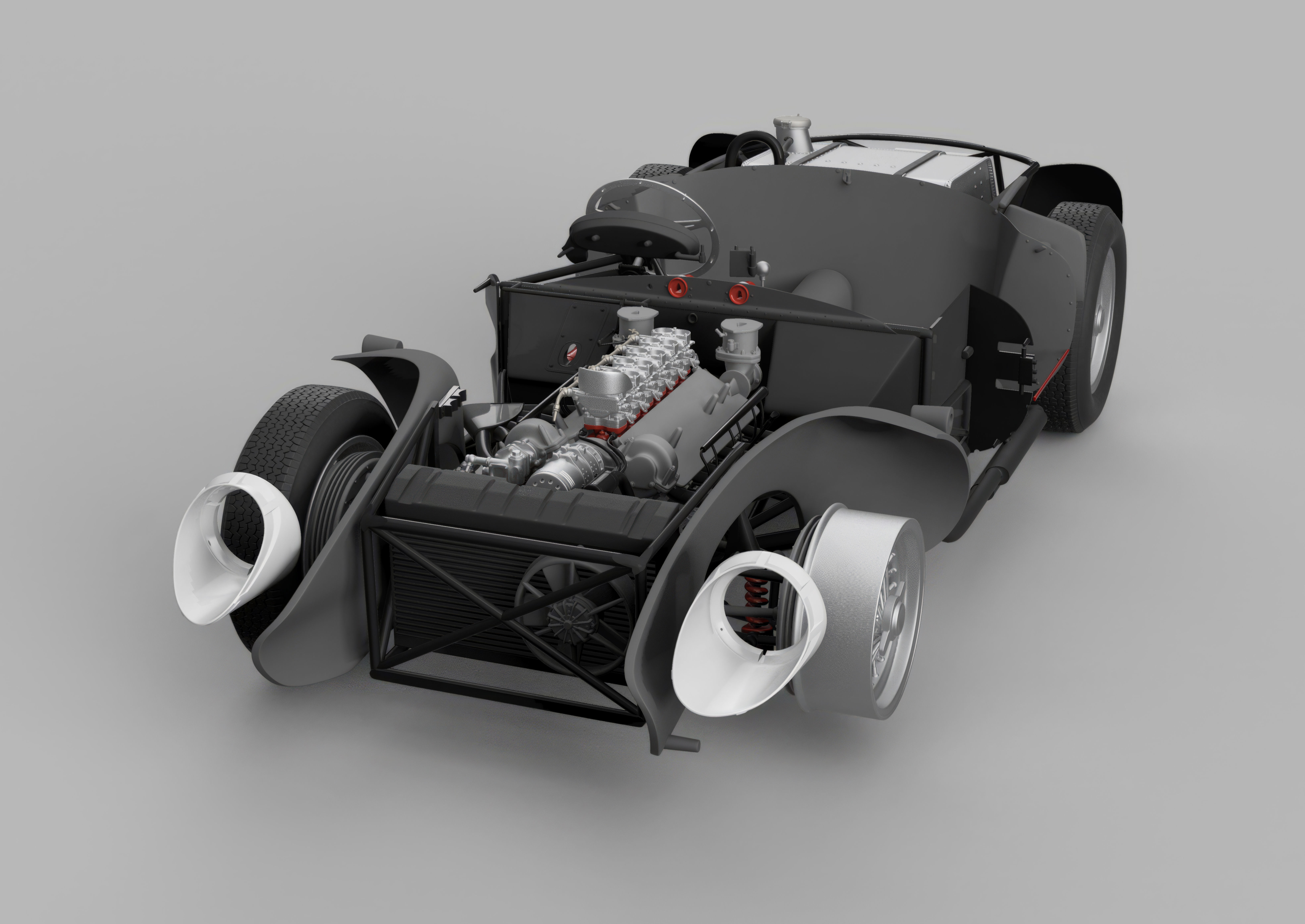 Ferrari 625 TRC 3D Printable - Car Kit BundlePack 3D Model Collection_46