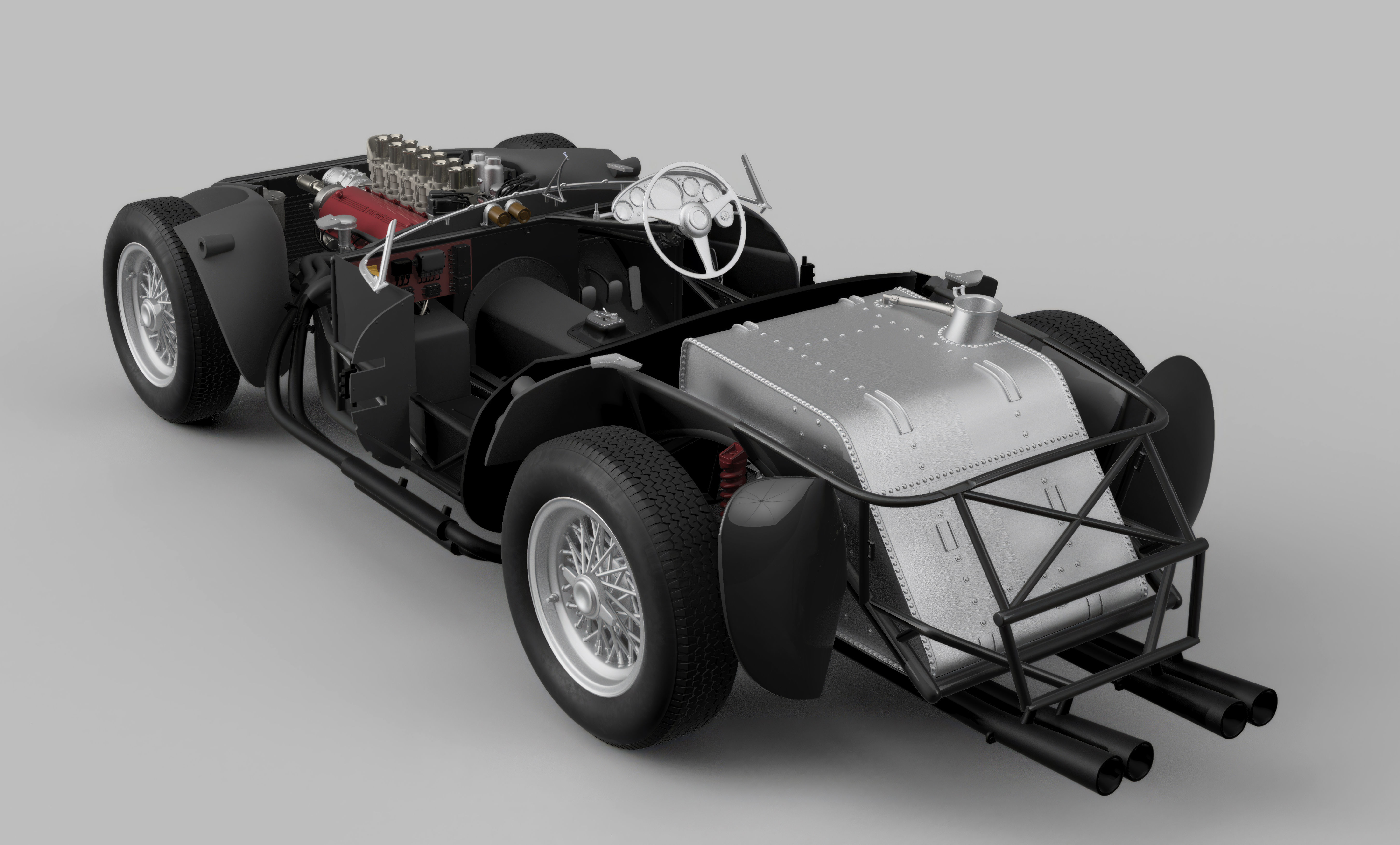 Ferrari 625 TRC 3D Printable - Car Kit BundlePack 3D Model Collection_34